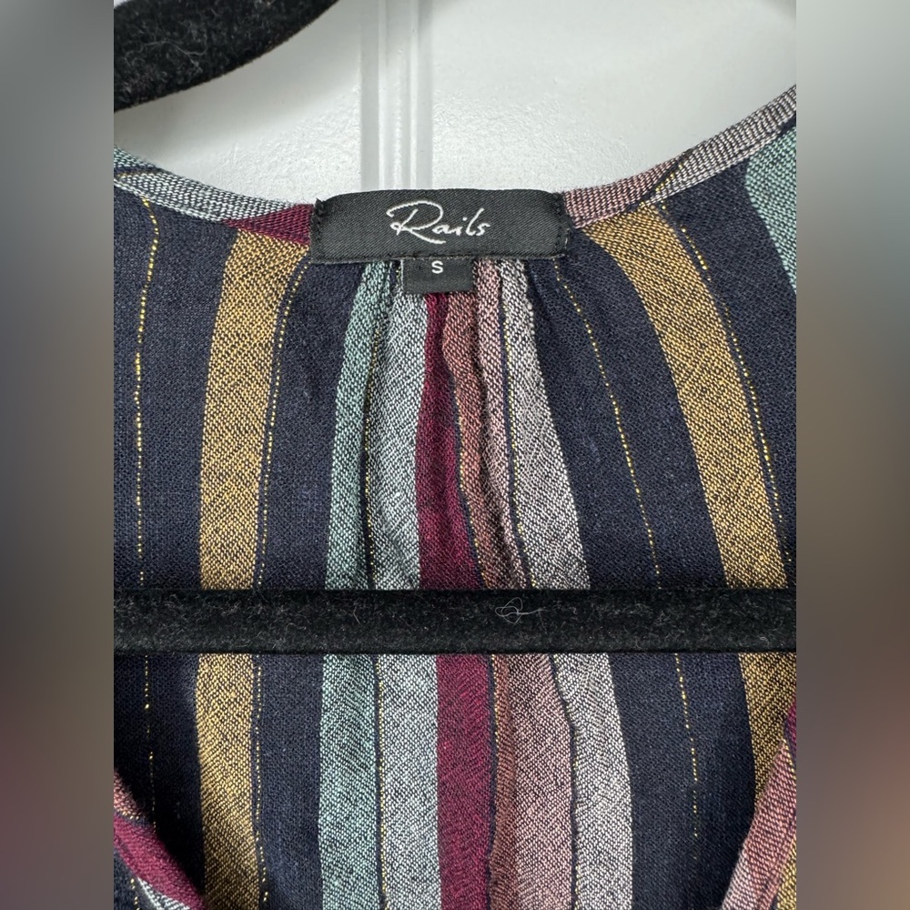 Rails Beaux Varadero Stripe Linen Blend Long Slee… - image 7